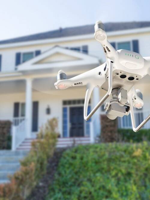 using drone for real estate photography